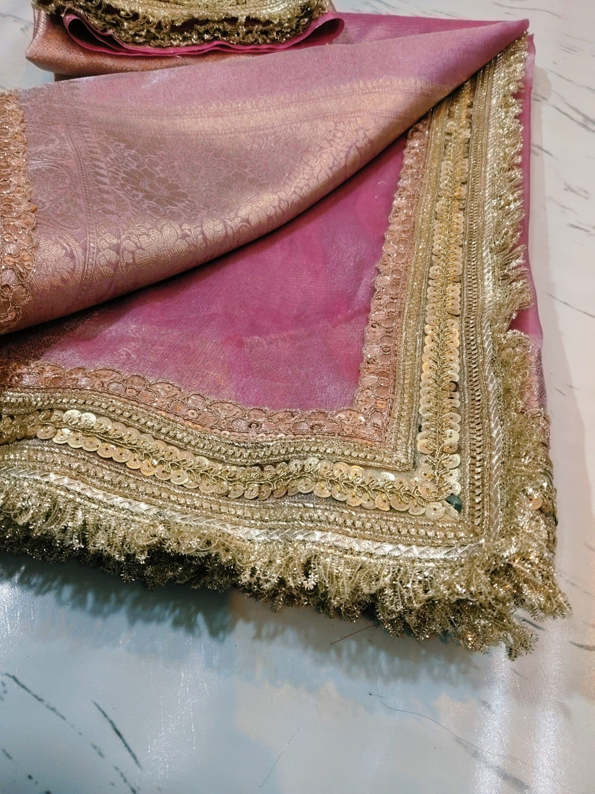 Rivani soft tissue saree Banarsi silk dares Indian sari SaffronFashion