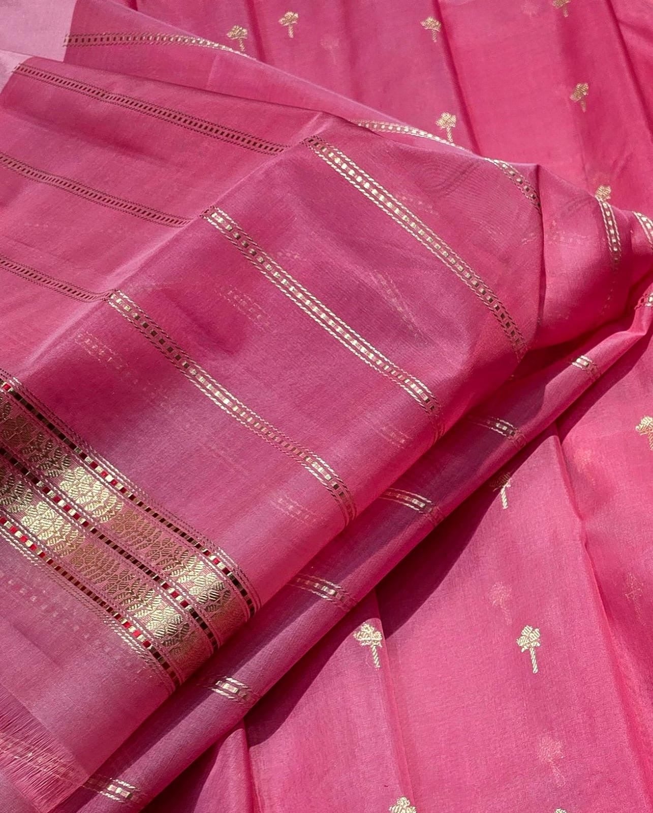 Pink kora saree ektara saree beautiful sari blouse SaffronFashion