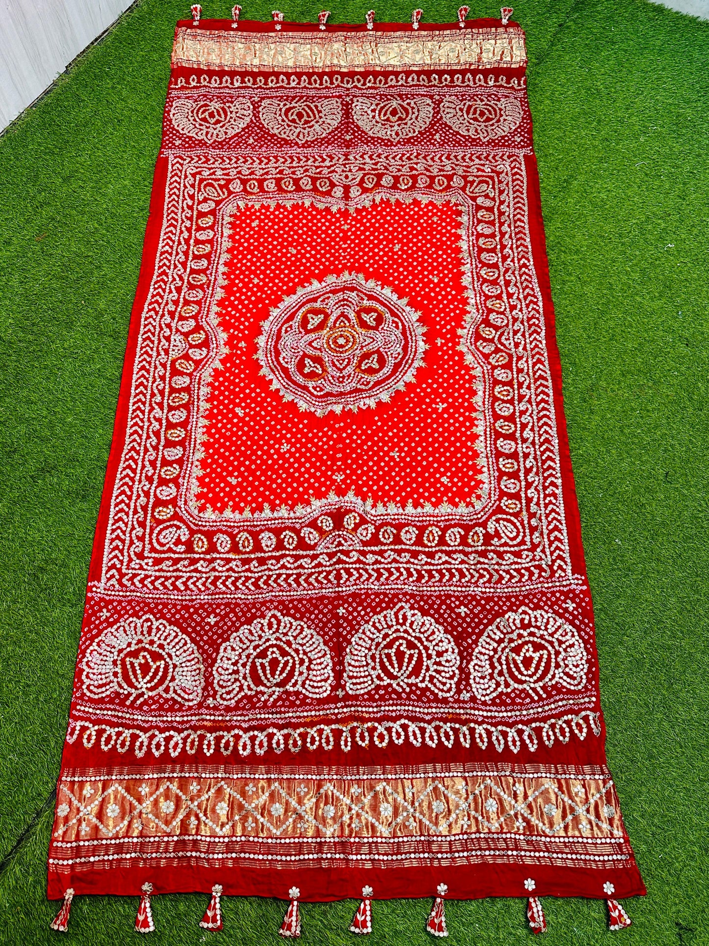 Luxurious gajji silk dupatta Indian traditional dupatta - Saffronfashionindia