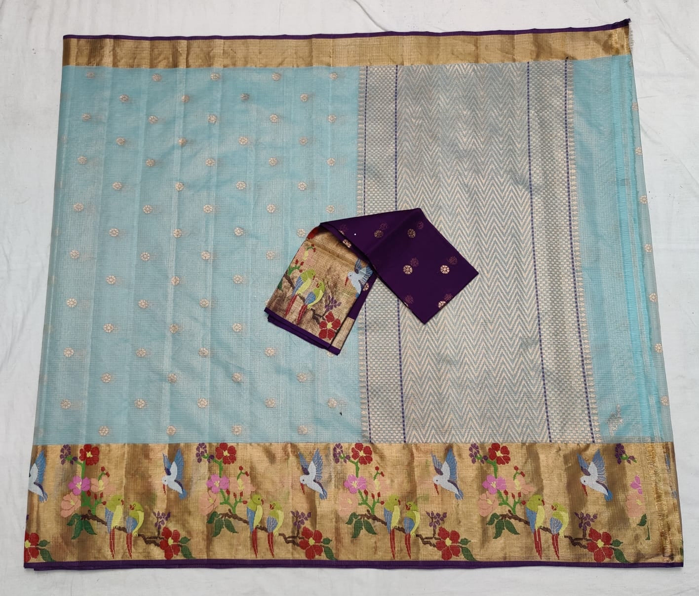 Mahisha zari Kota Indian traditional sarees - Saffronfashionindia