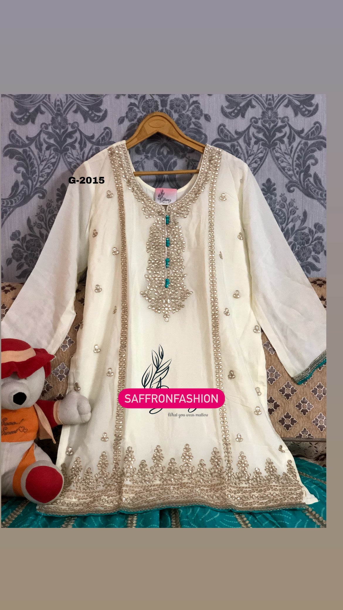Gottapatti sharara dress Pakistani dress Indian sharara suit - Saffronfashionindia
