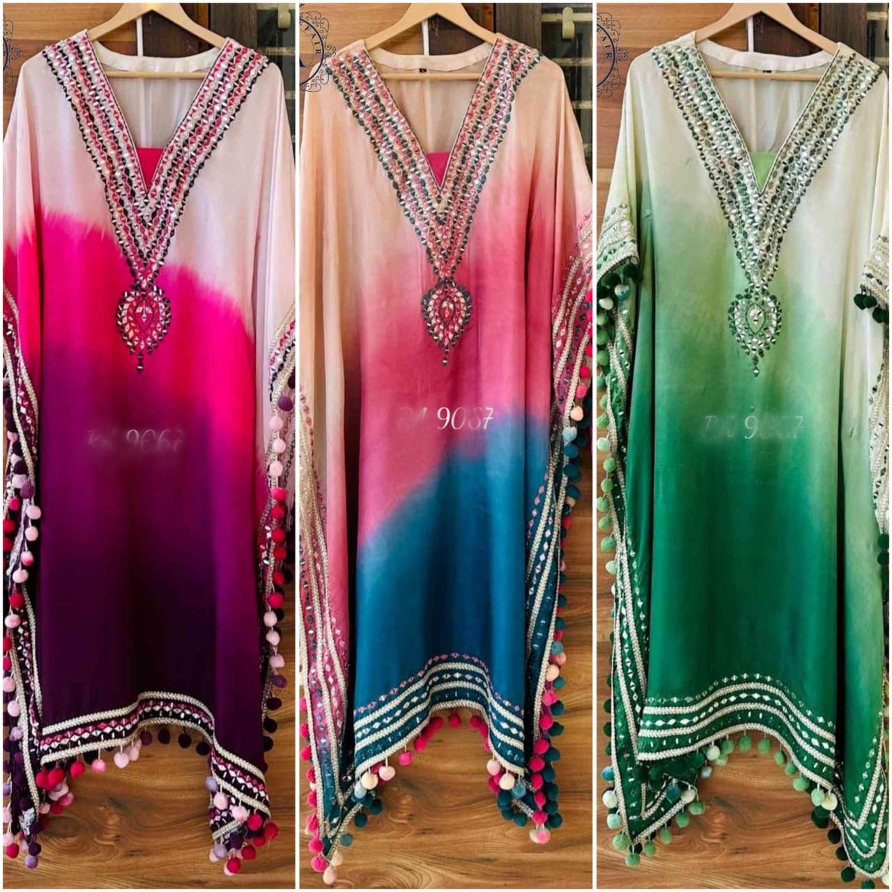 Silk Kaftan Set beautiful kaftan set - Saffronfashionindia