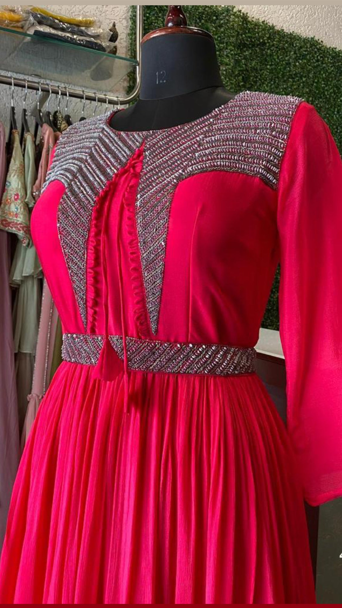 Jinvah indowestern dress partywear gown - Saffronfashionindia