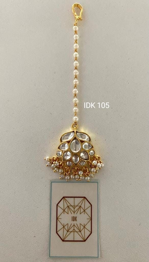 Roshni kundan tikka Indian traditional kundan tikka - Saffronfashionindia