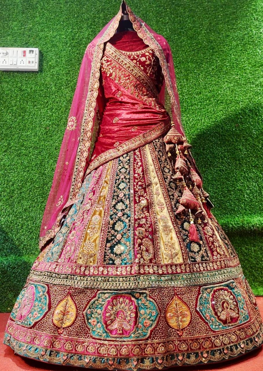 Shrada Lehanga choli wedding lehanga bridal lehanga - Saffronfashionindia