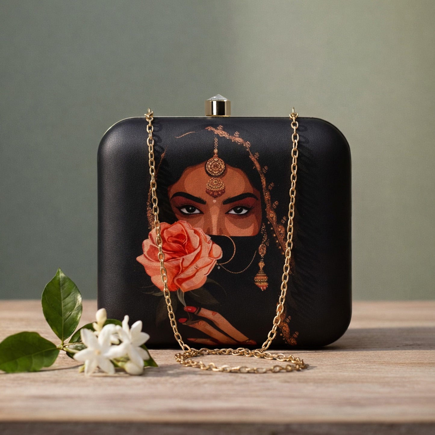 Clutch box women bags Partywear clutches Saffronfashionindia