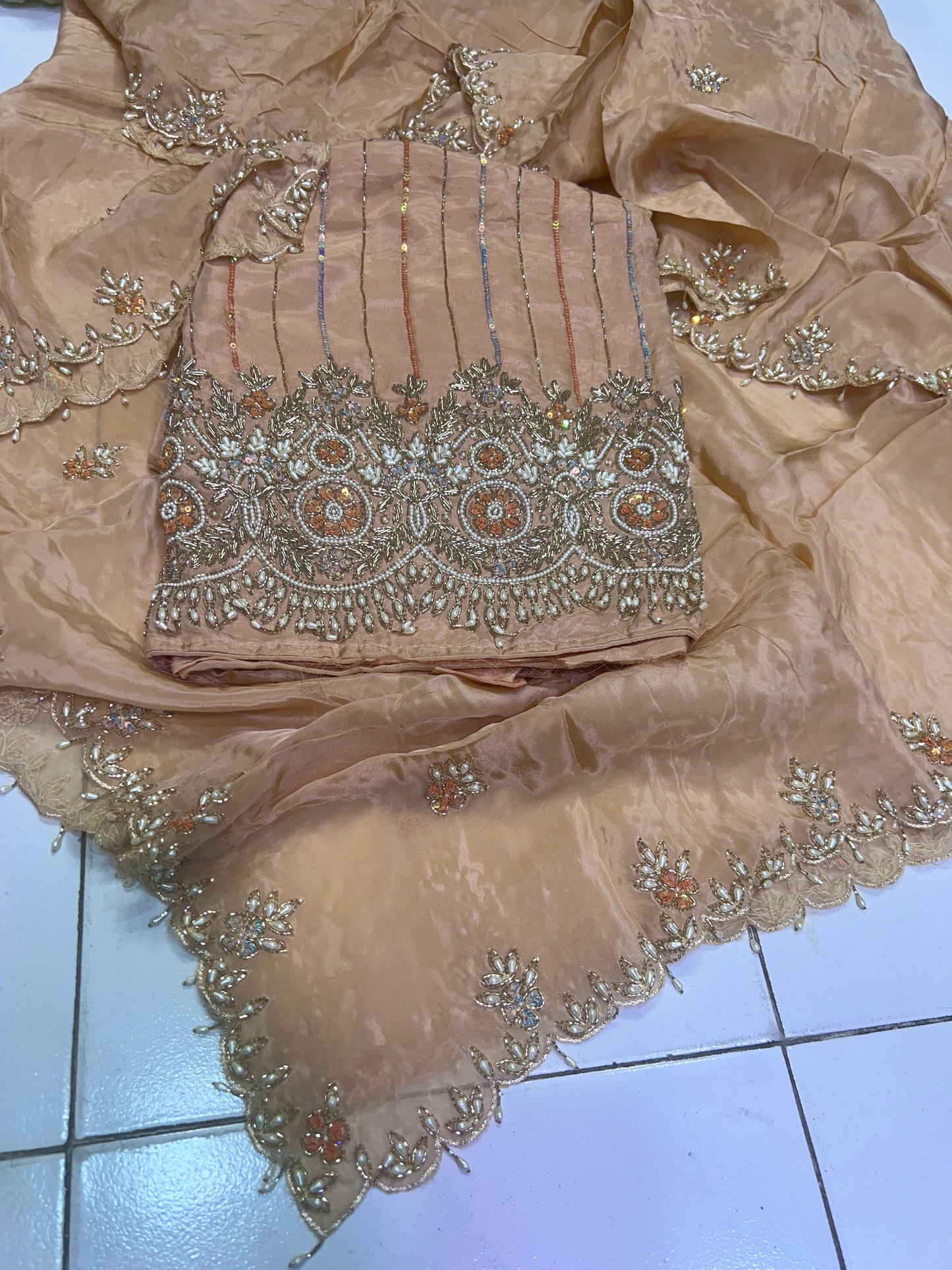 Crepe salwar suit women suit salwar kameez - Saffronfashionindia