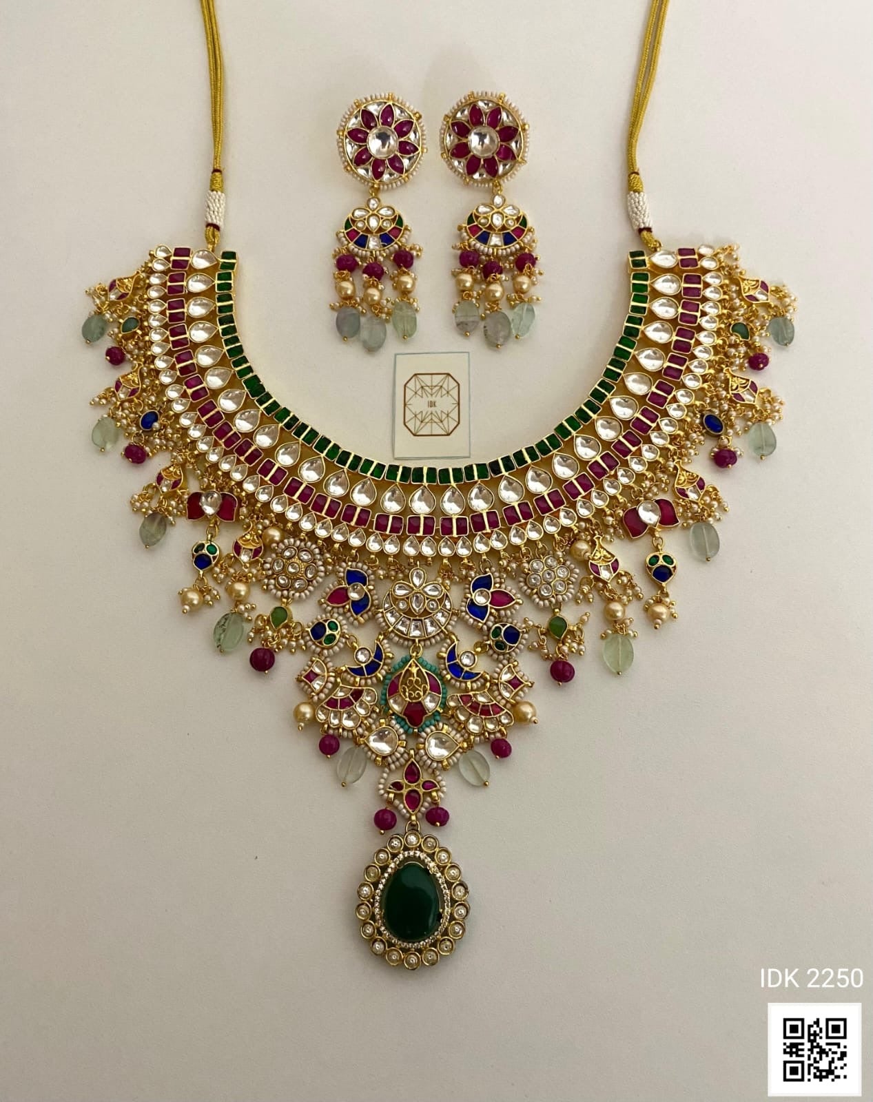 Pahi Kundan bridal set pacchi Kundan set women bridal jewellery Saffronfashionindia