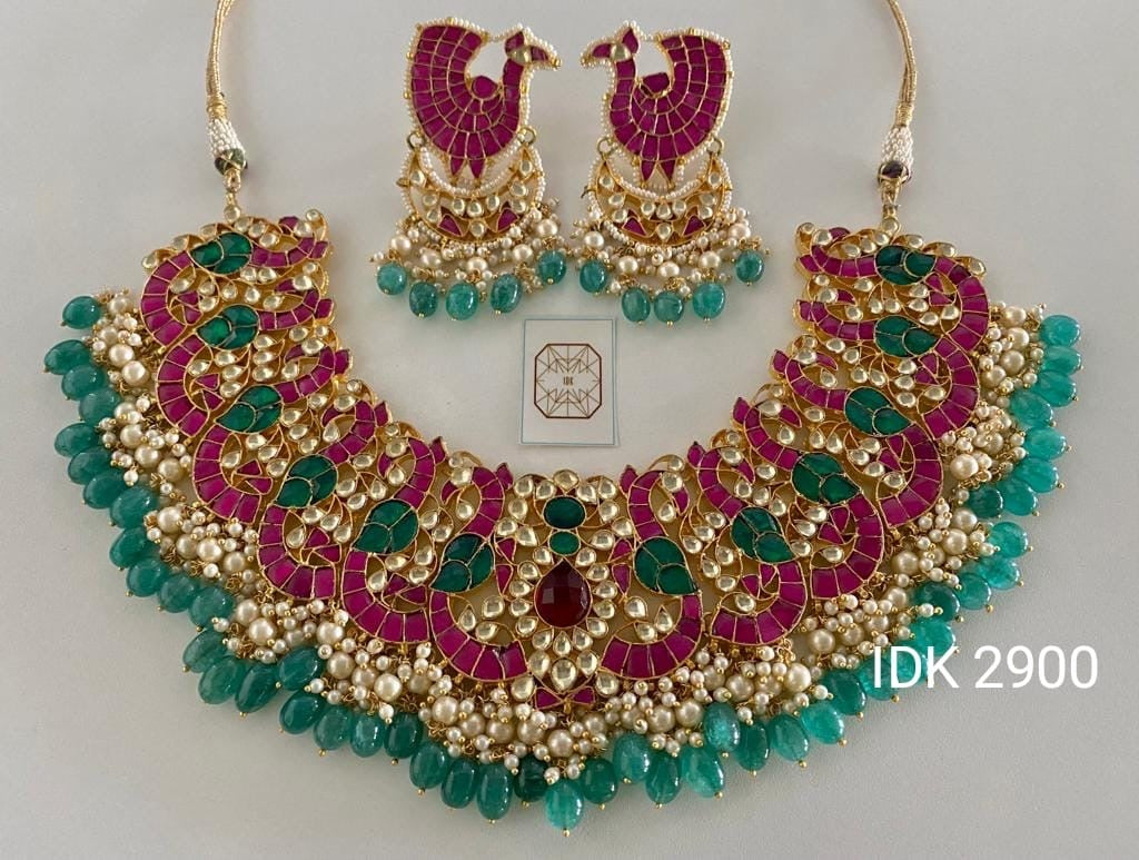 Shezadi kundan Bridal Set Women Bridal Set Wedding Bridal Set - Saffronfashionindia