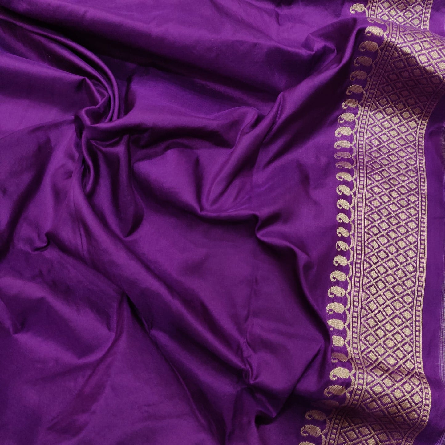Yellow Meenakari handwoven Katan silk saree - Saffronfashionindia