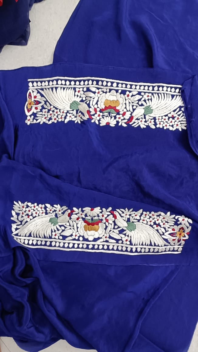 Sultana handmade authentic Parsi gara saree - Saffronfashionindia
