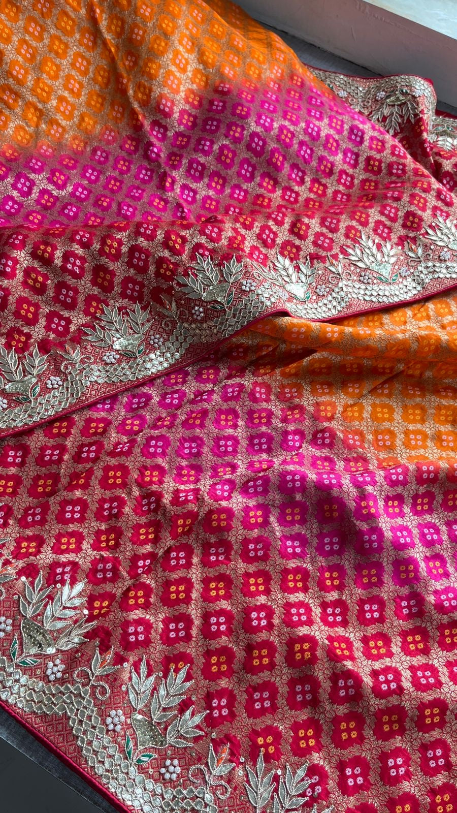 Bandhani saree Banarsi saree Indian sarees SaffronFashion