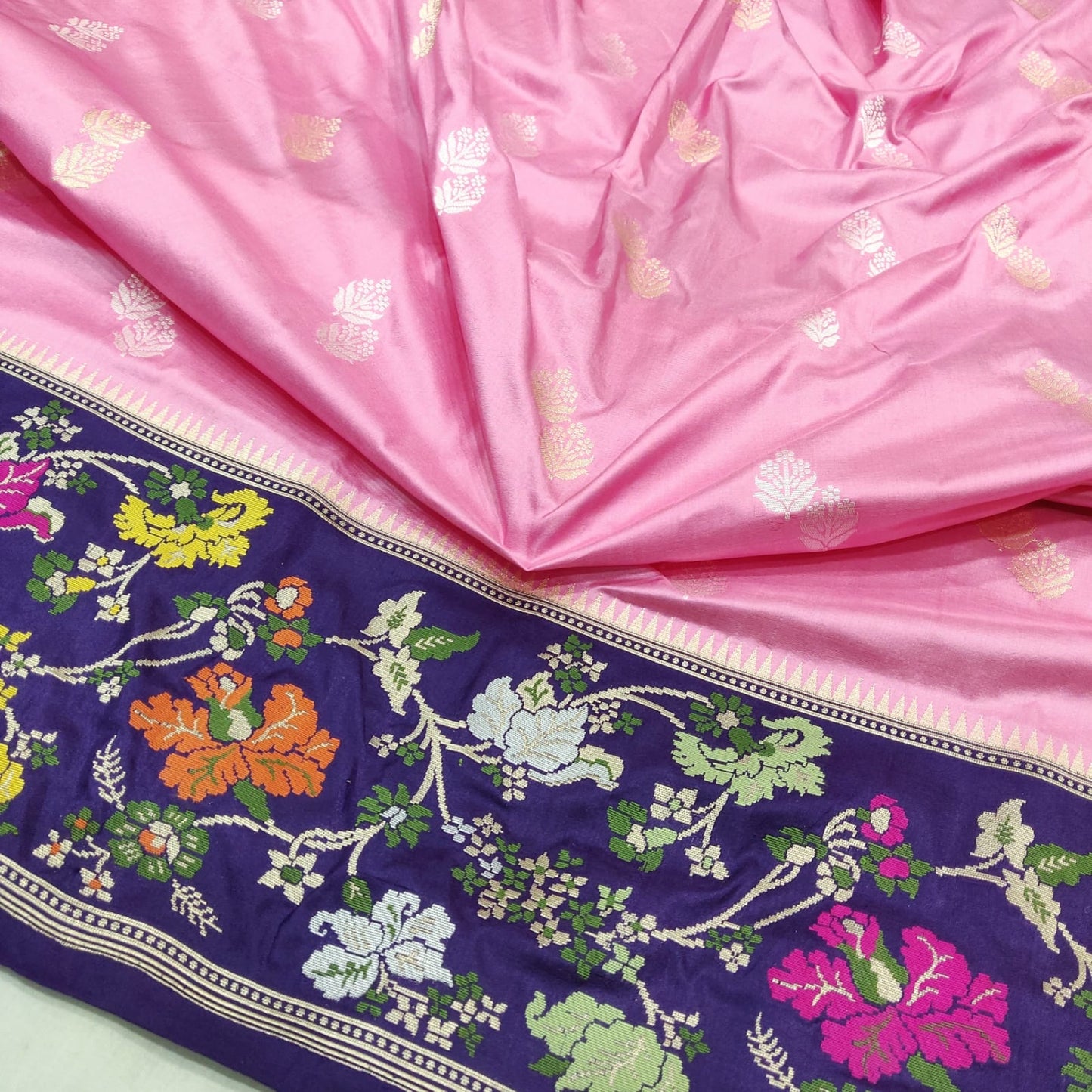 Arvika katan silk handwoven sarees - Saffronfashionindia