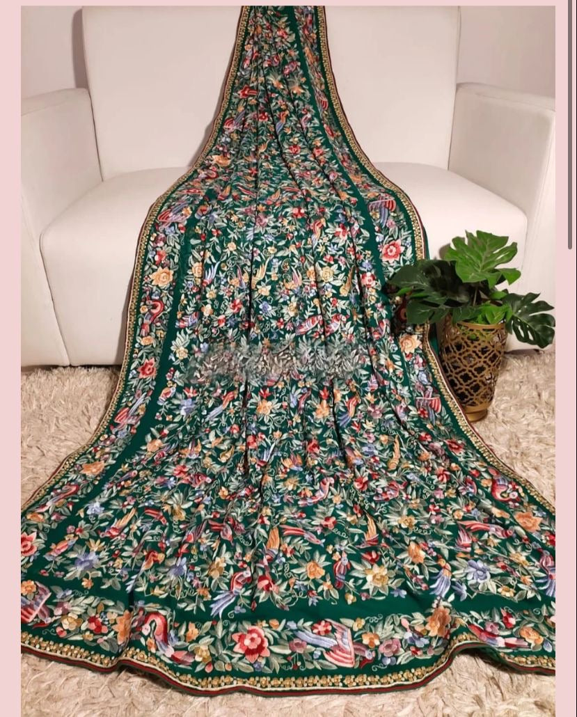 Kavisha Parsi Gara Saree Indian Heritage Saree SaffronFashion