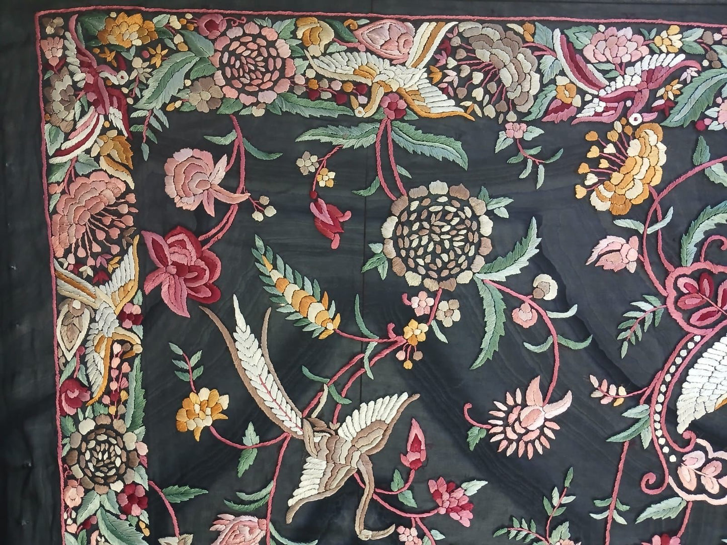 Handcrafted saree luxury saree authentic Parsi saree gara sarees SaffronFashion