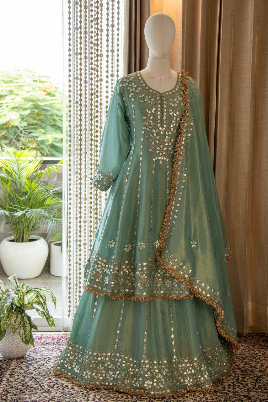 Maheem Pakistani gharana dress SaffronFashion