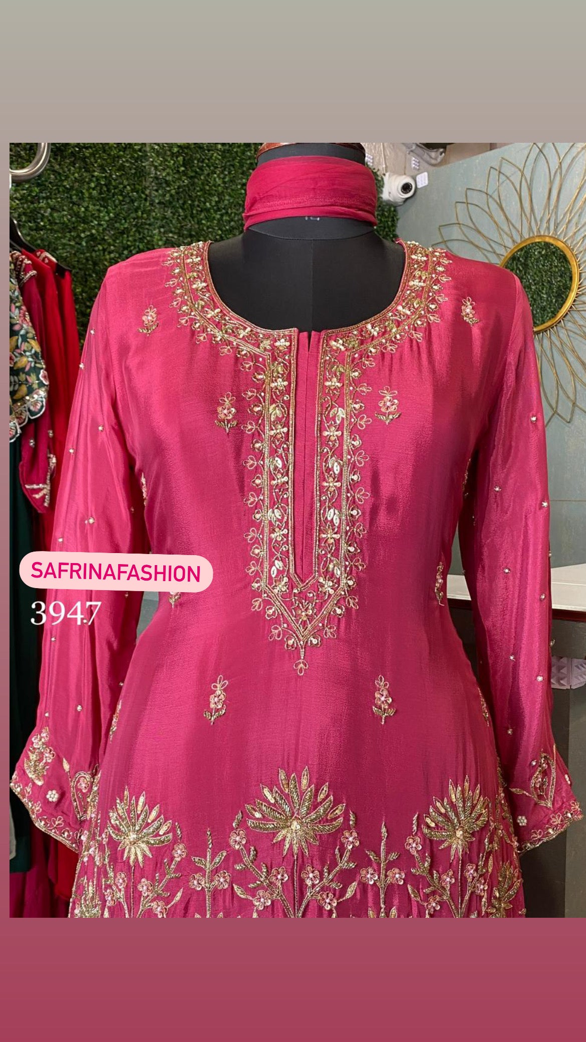 Devri Indian salwar suit reception dress - Saffronfashionindia
