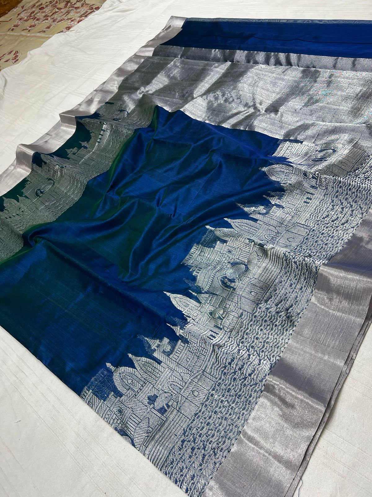 Rinaz Chanderi indian saree - Saffronfashionindia