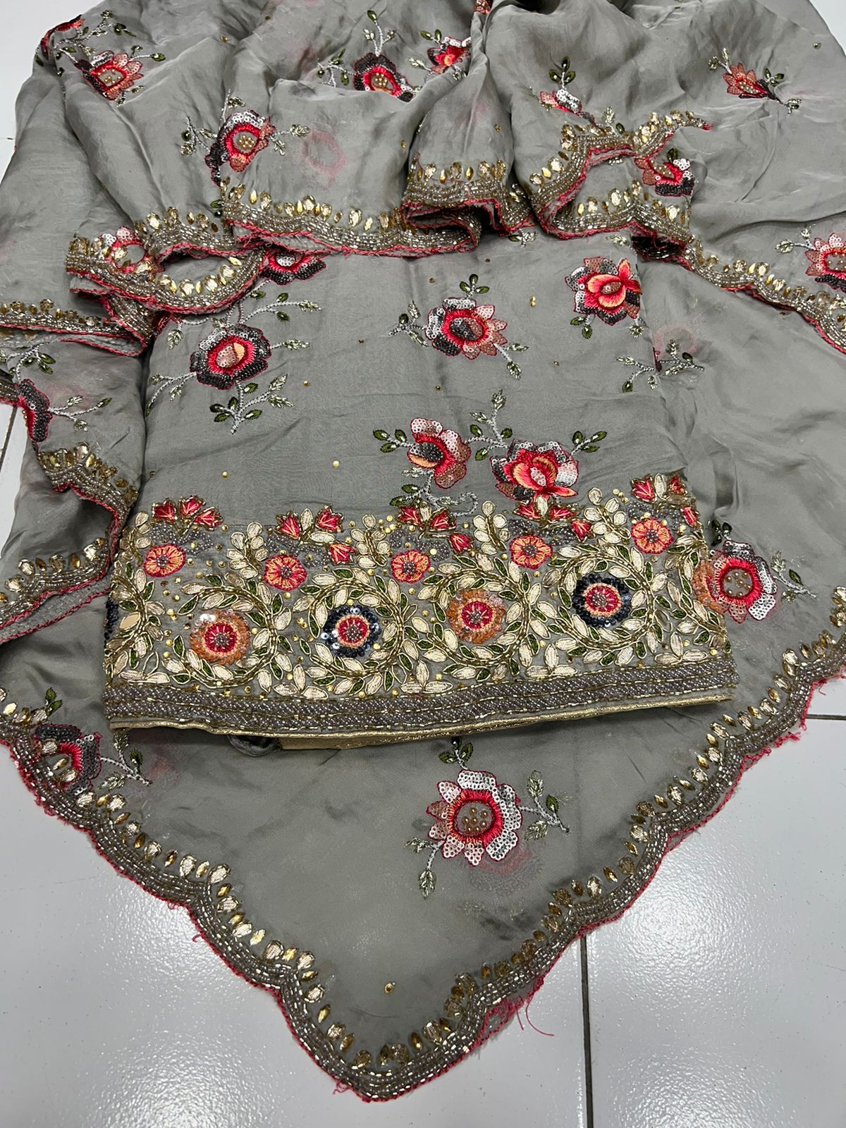 Raivat organza punjabi salwar suit Indian suit - Saffronfashionindia