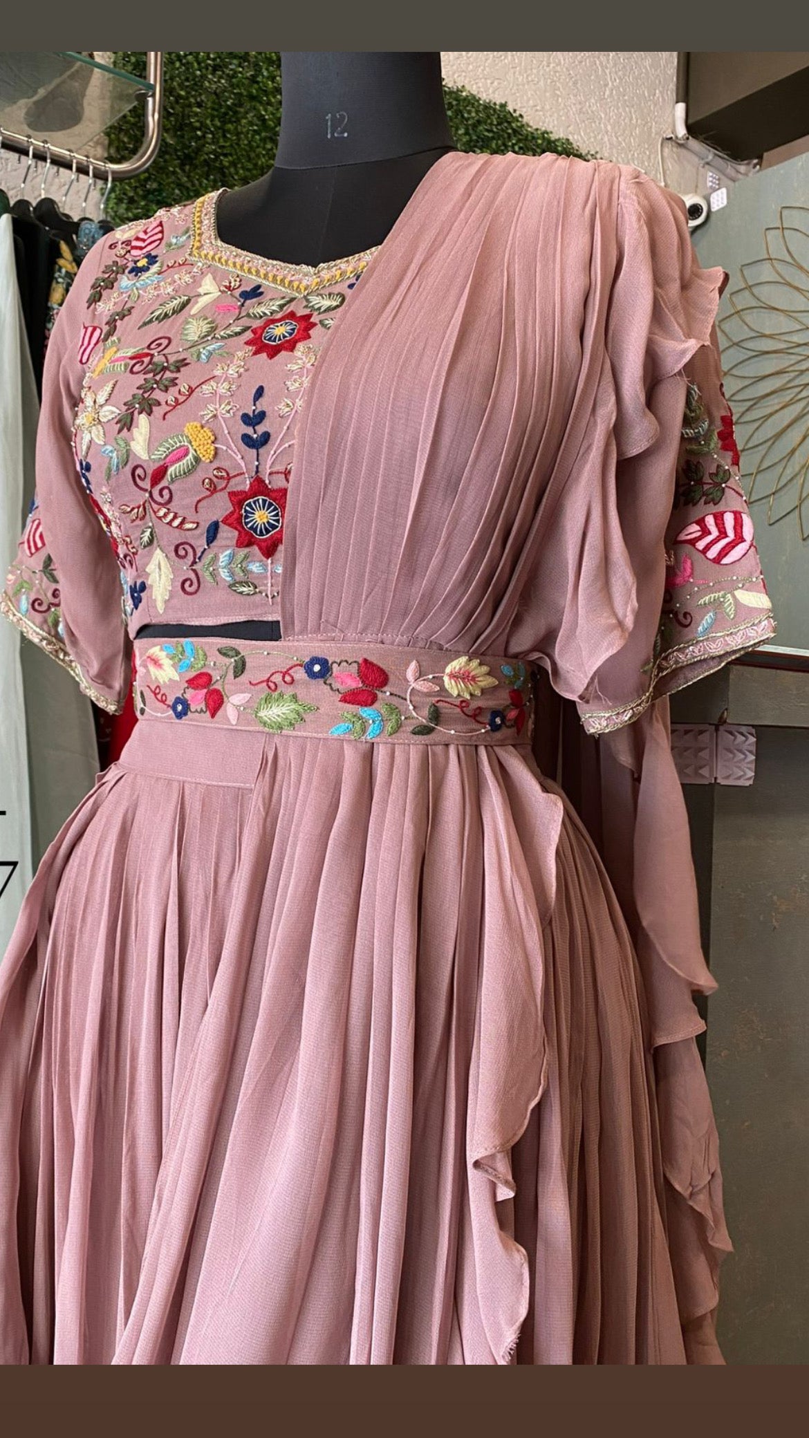 Zinaah indowestern dress partywear dress - Saffronfashionindia