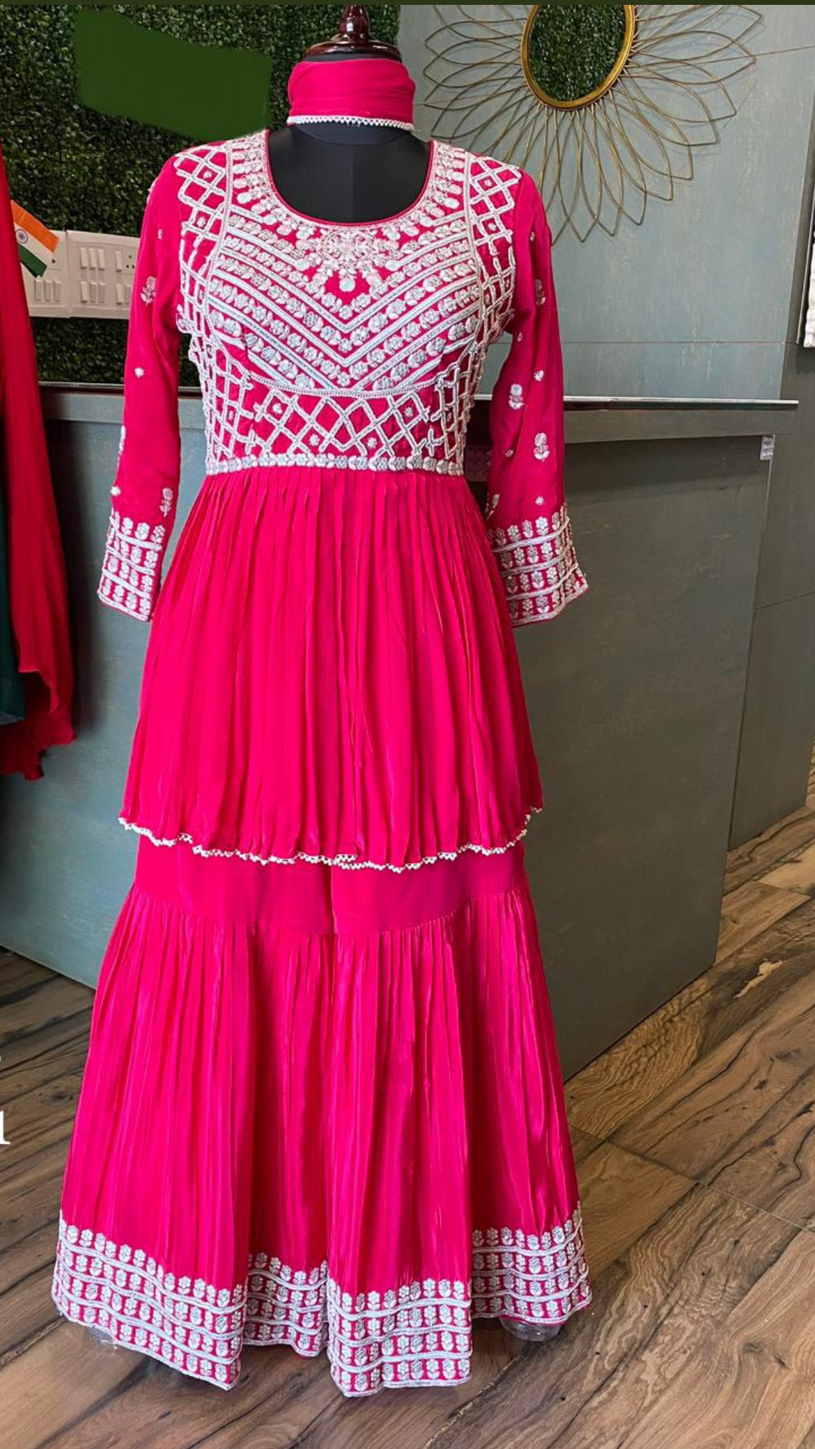Shivir peplum kurta dress - Saffronfashionindia