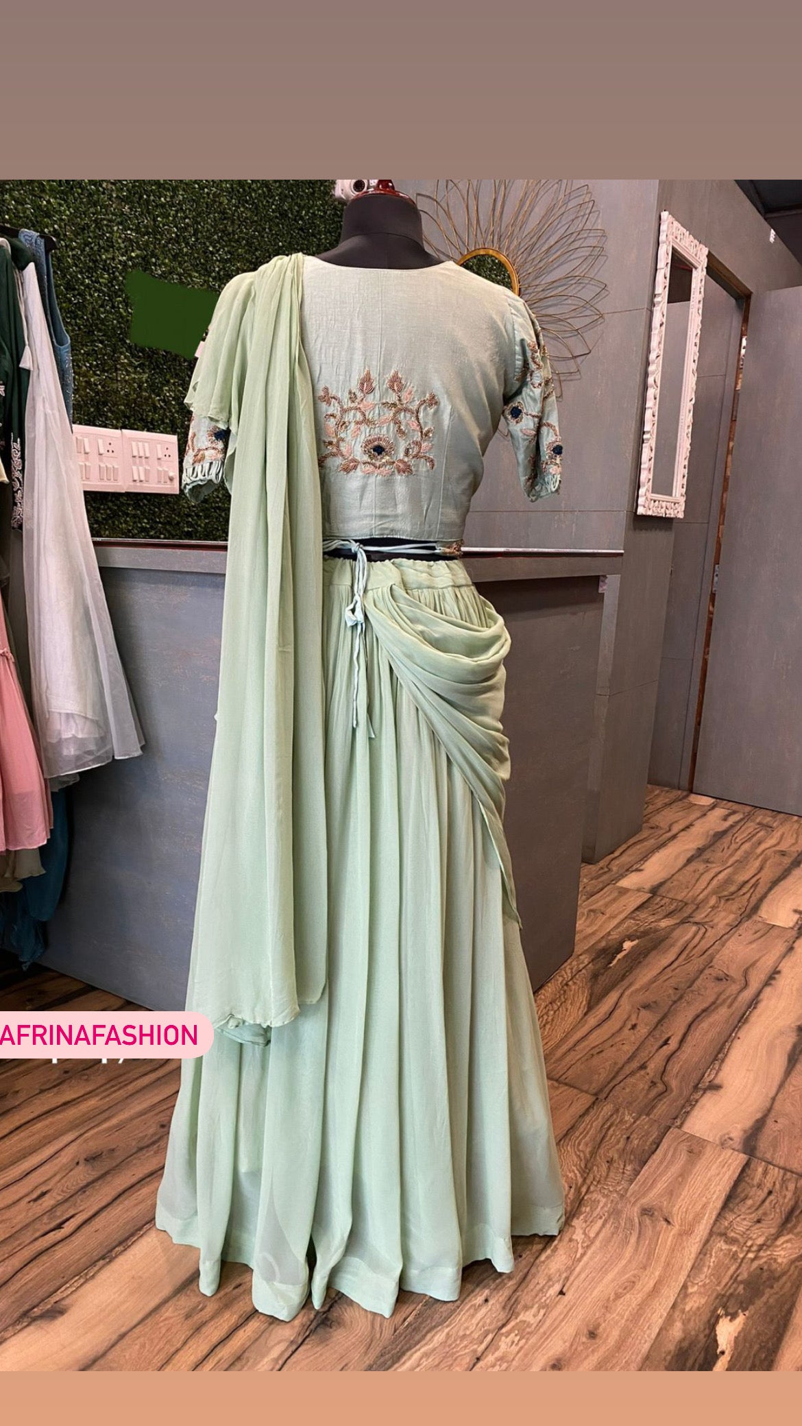 Fairy dola silk indowestern dress - Saffronfashionindia