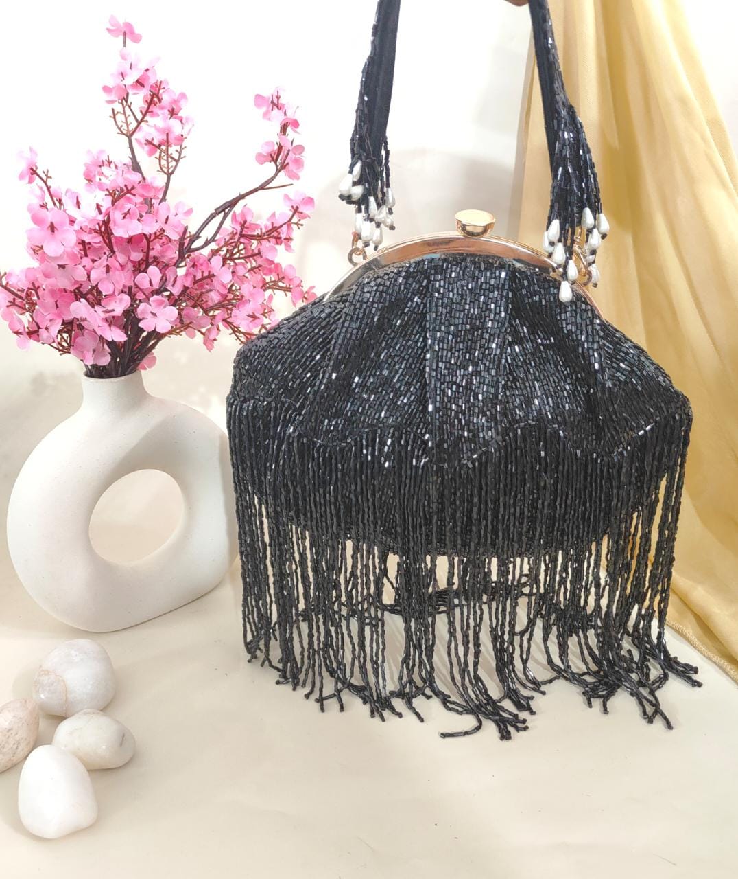 Fringes clutches partywear clutch - Saffronfashionindia