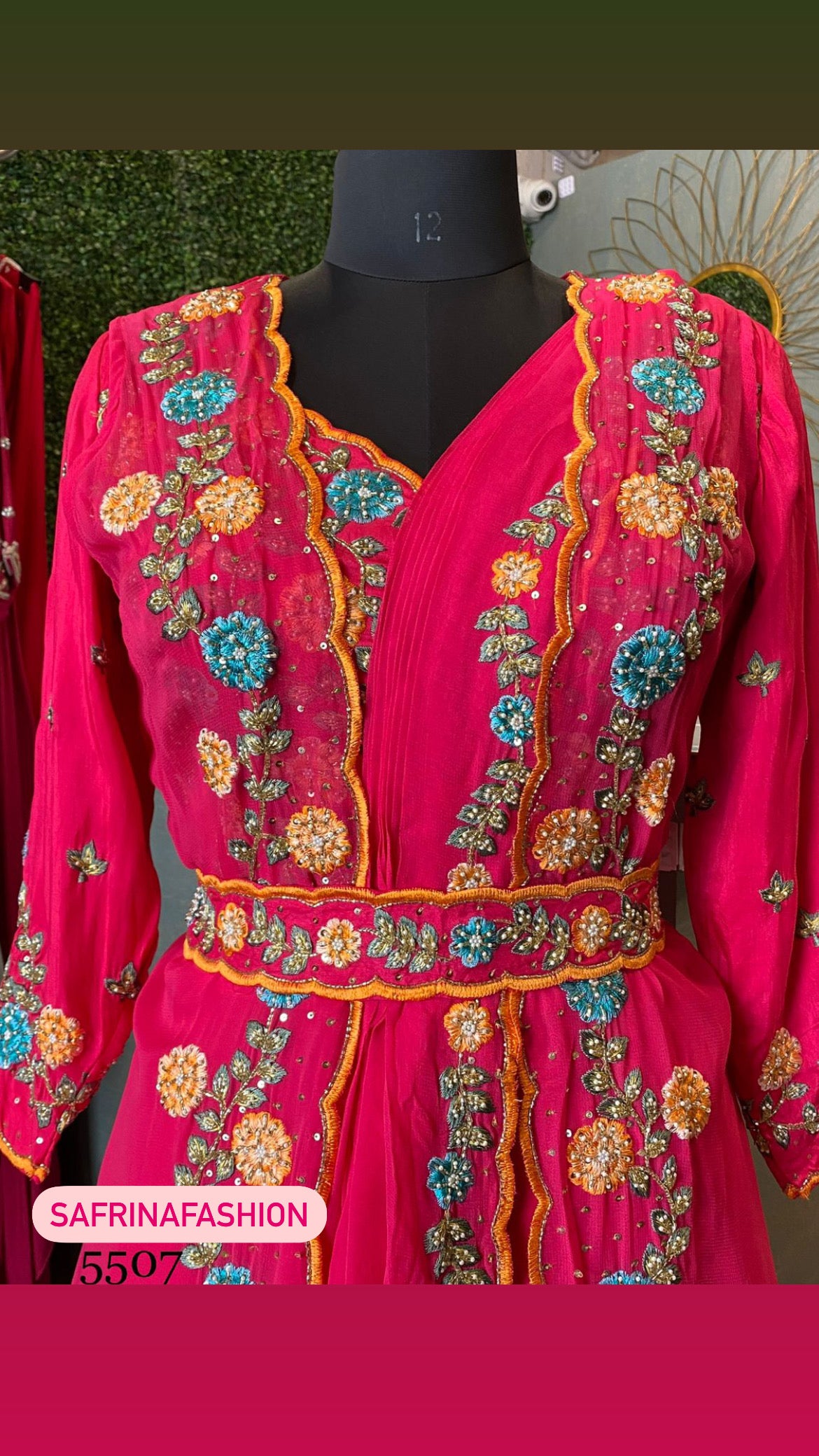 Navesha pink indowestern dress - Saffronfashionindia