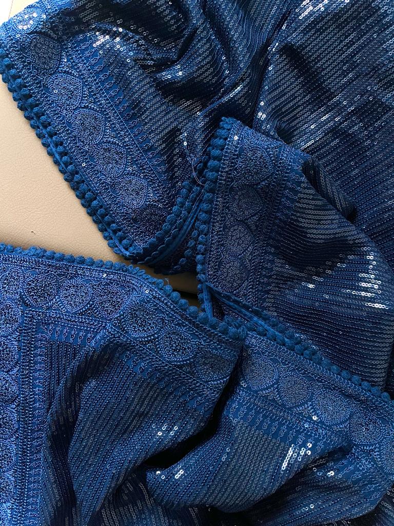 Lipika sequence partywear sari - Saffronfashionindia