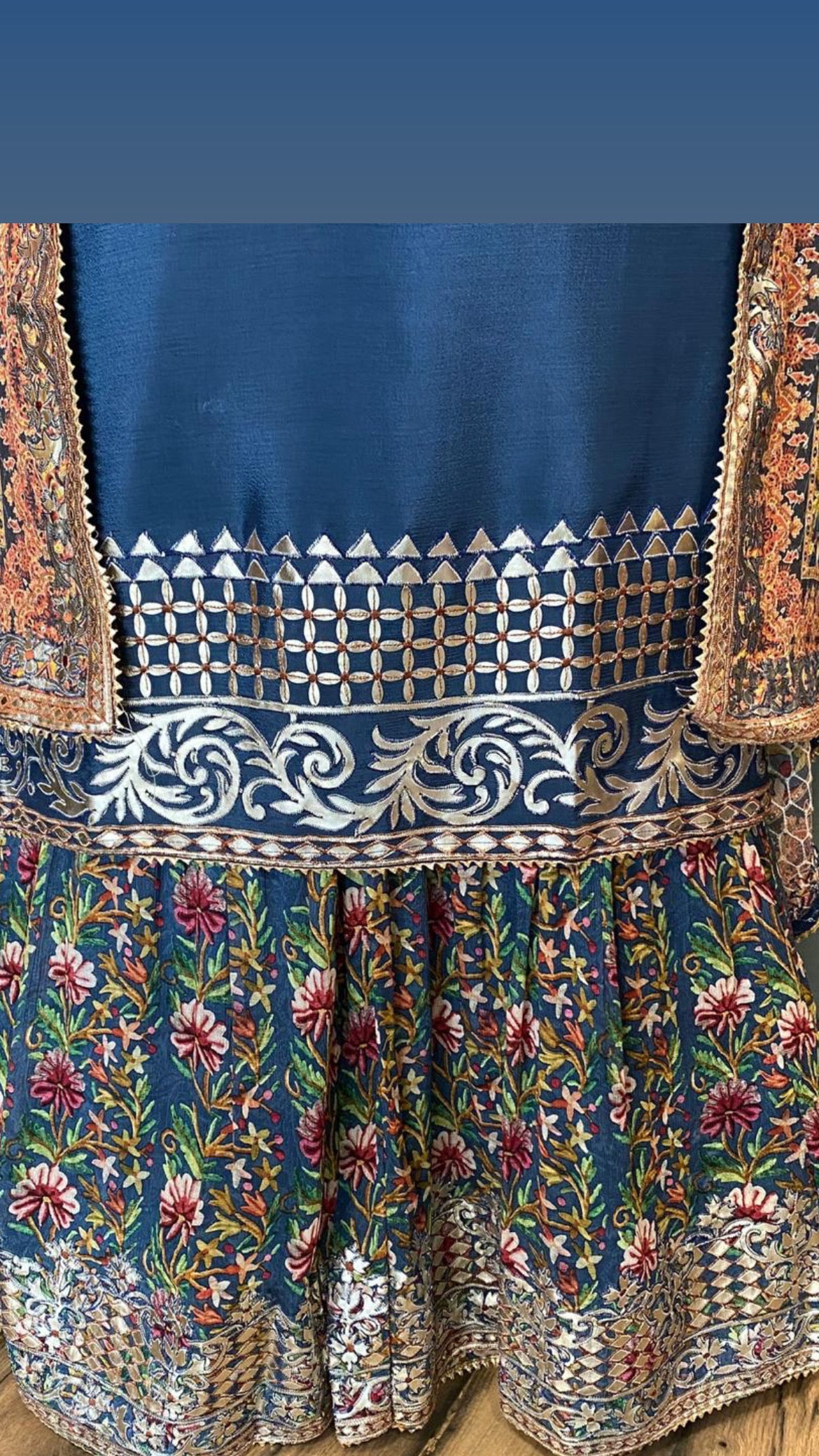 Urvi chinon kurta set - Saffronfashionindia