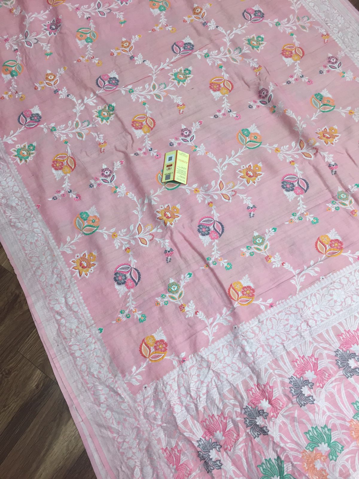 Khaddi tussar jangla saree - Saffronfashionindia