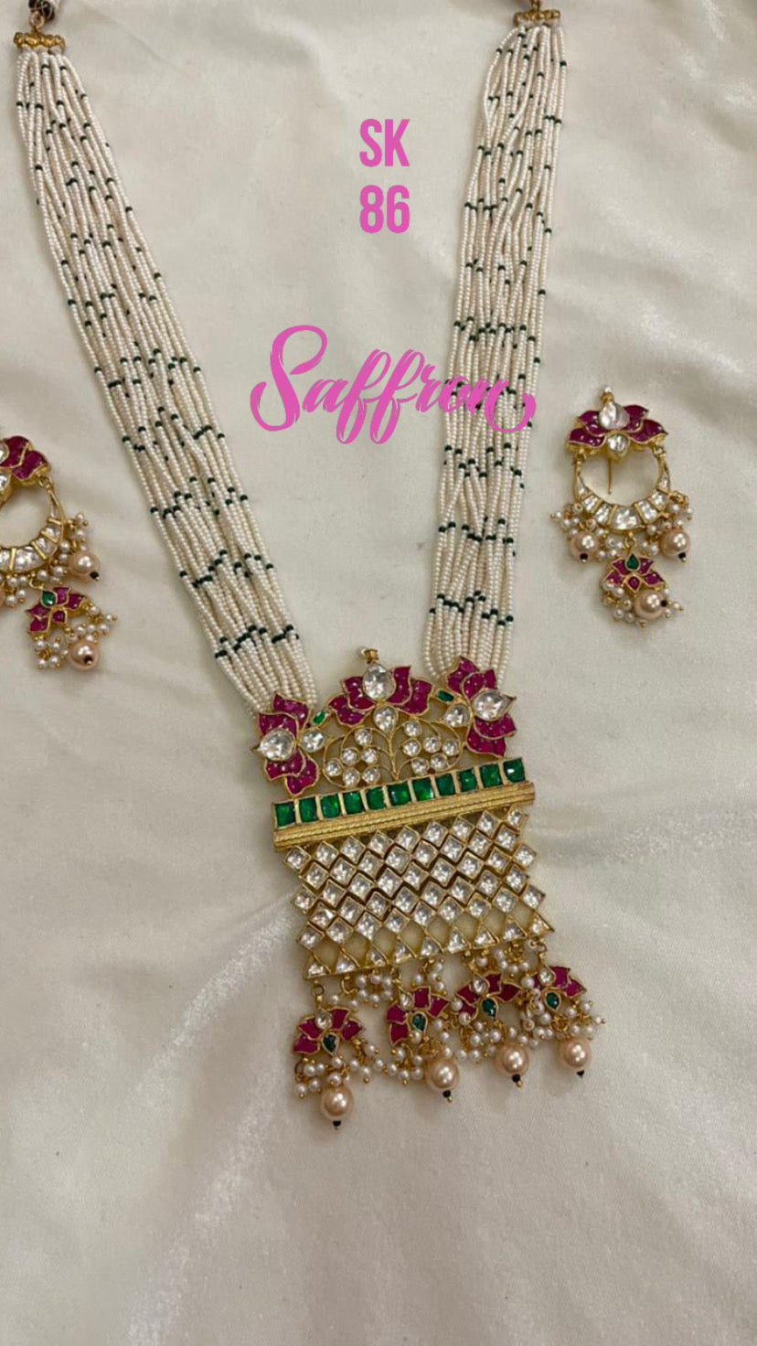 Rihama necklace set - Saffronfashionindia