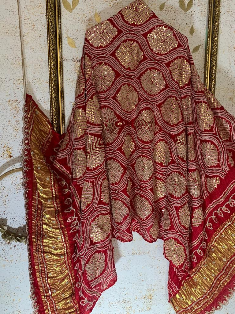 Hishani gajji silk dupatta - Saffronfashionindia