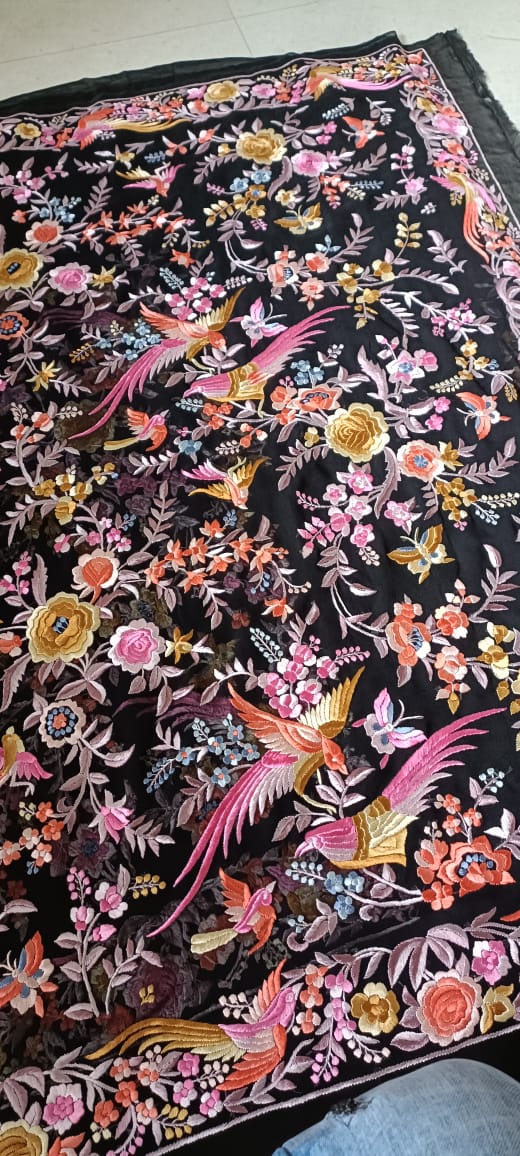 Ramashri Parsi gara Indian heritage saree - Saffronfashionindia