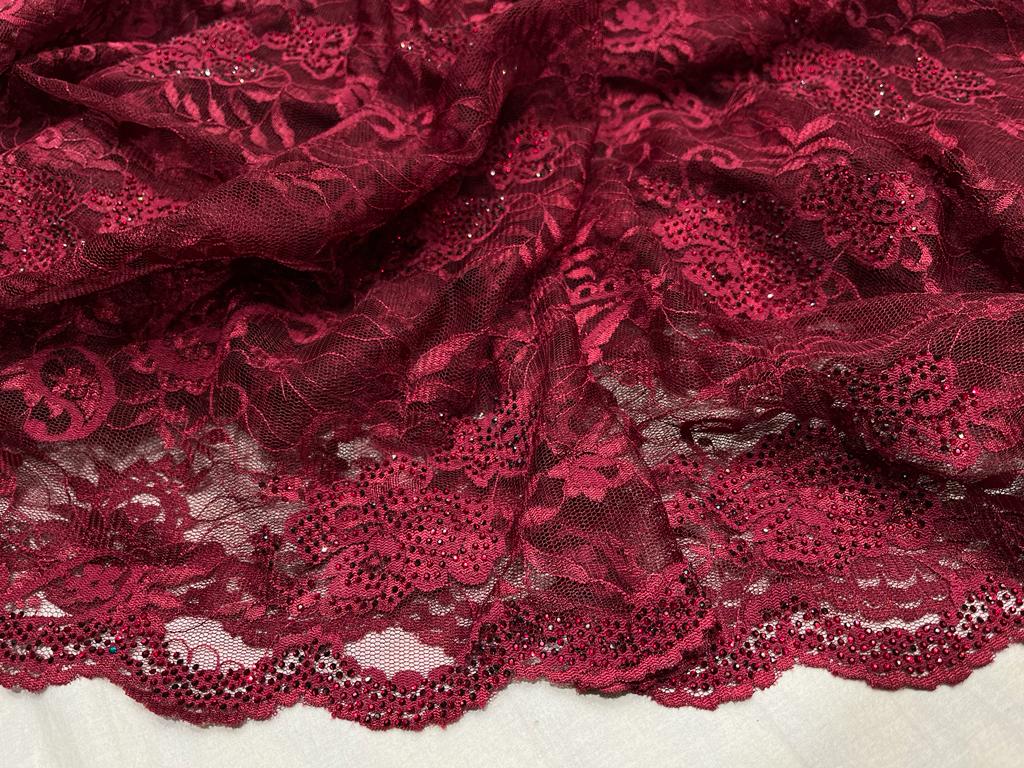 Lacy Swarovski saree - Saffronfashionindia