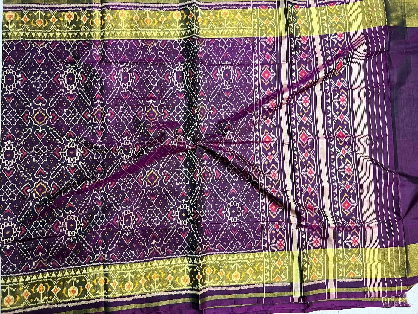 Traditional silk patola saree - Saffronfashionindia