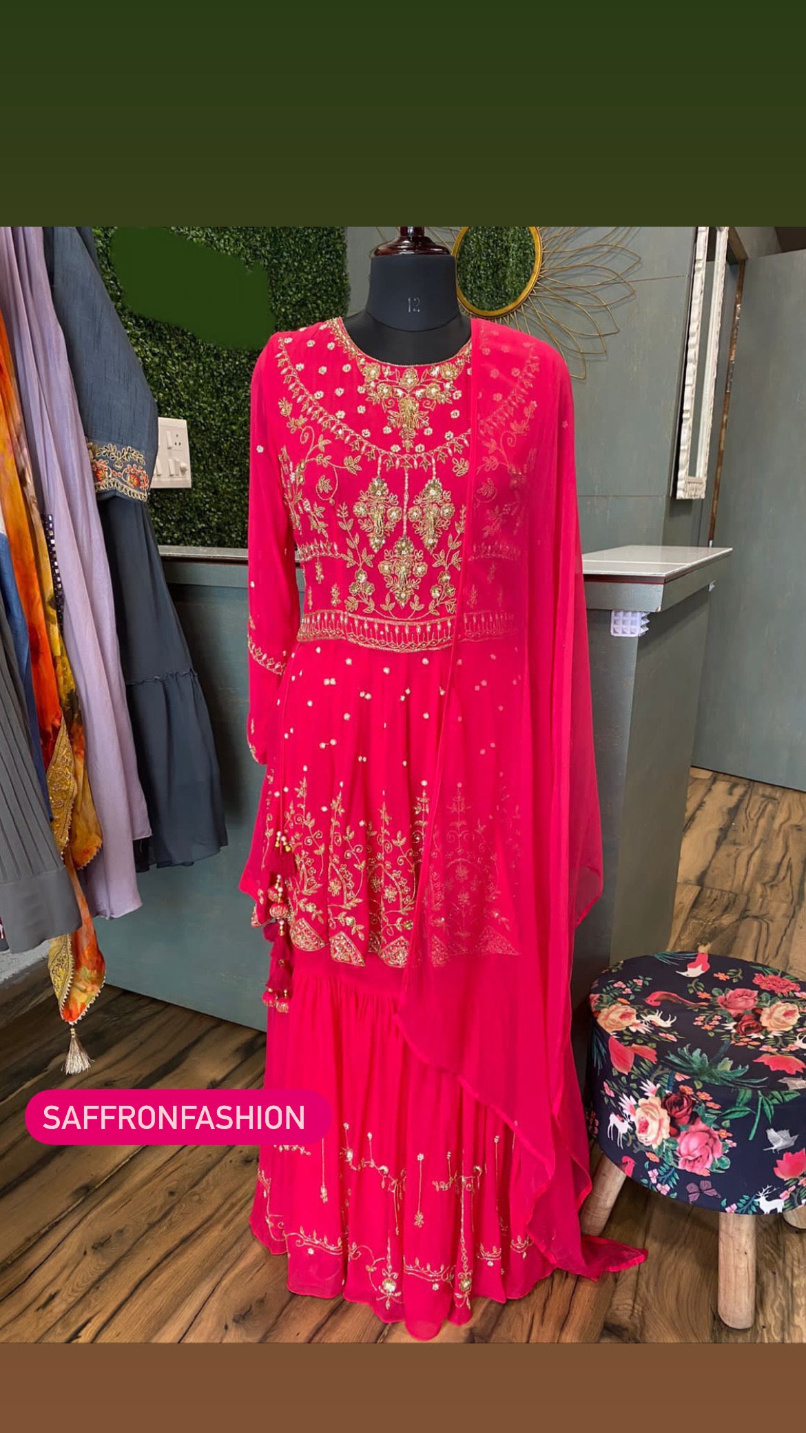 Roopraani kurta dress - Saffronfashionindia