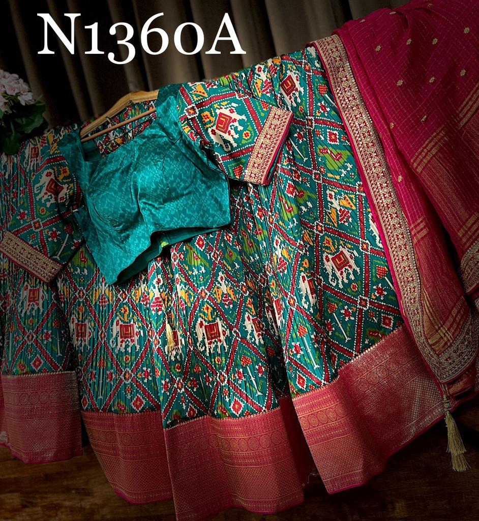 Kanchi patola lehangas - Saffronfashionindia