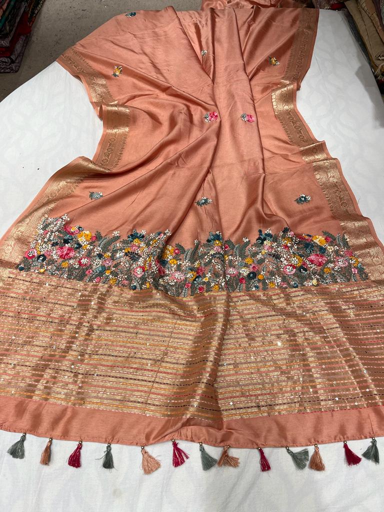 Munga silk saree - Saffronfashionindia