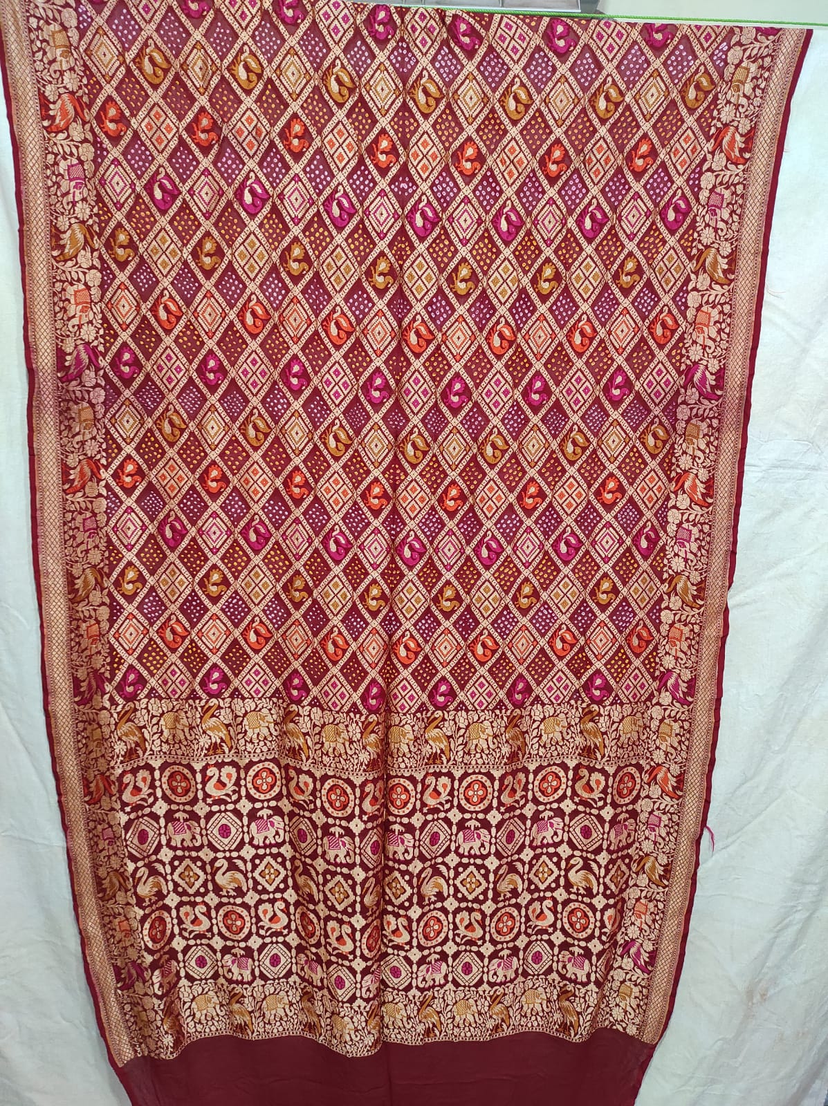 Humnava bandhej bandhani saree - Saffronfashionindia