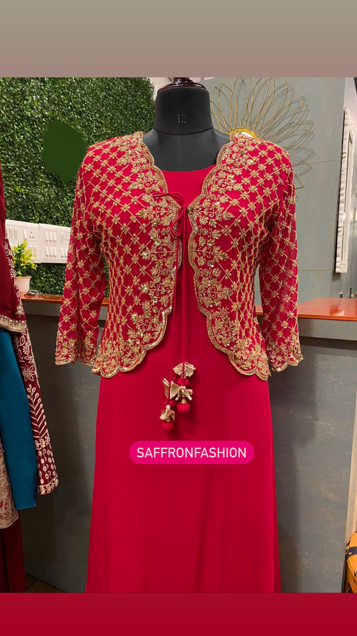 Kiwik gorgette dress - Saffronfashionindia