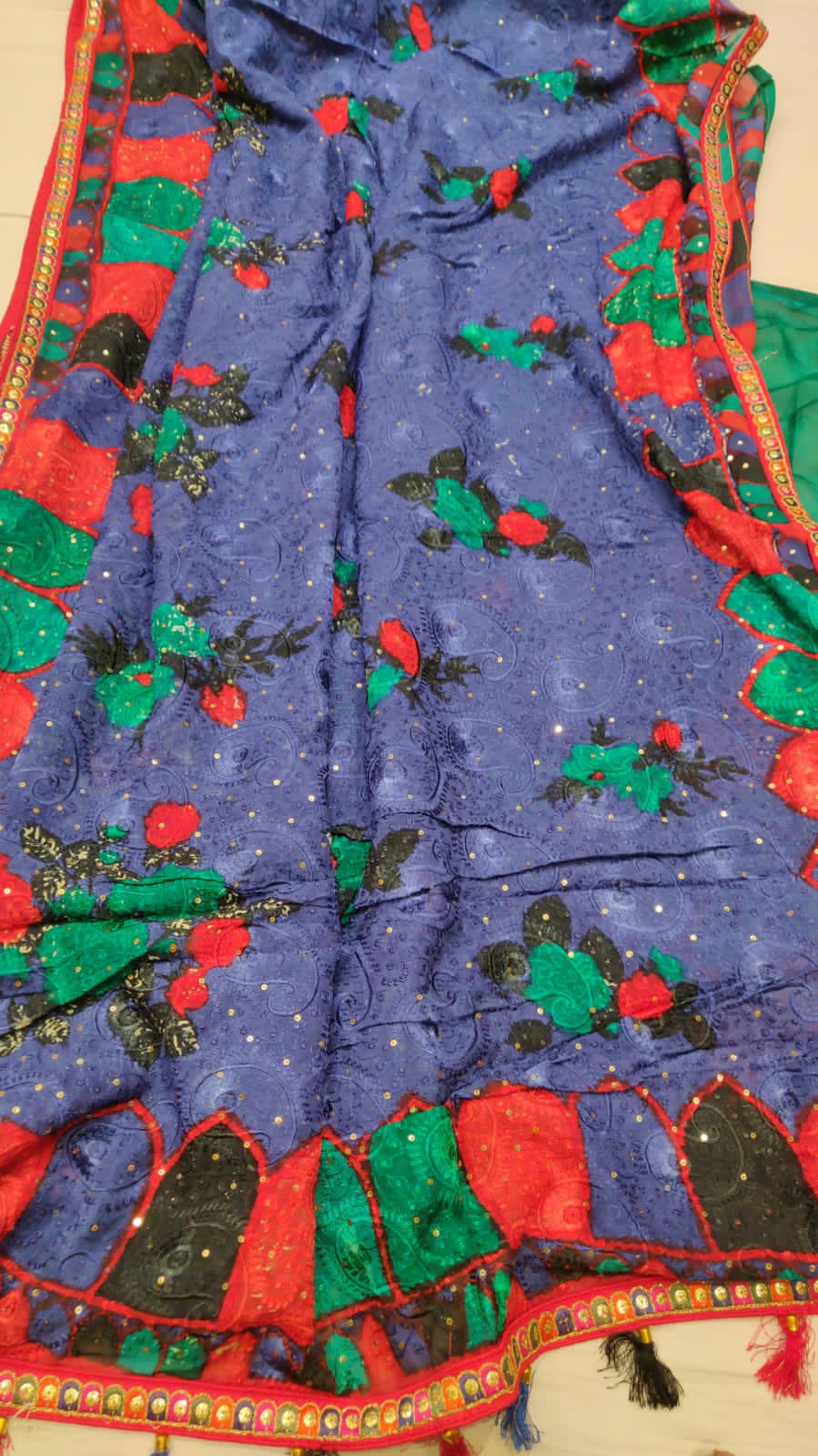 Navisha organza printed saree - Saffronfashionindia