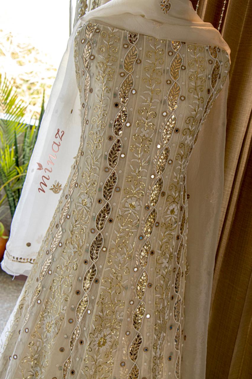 Mahavir elegant Anarkali dress - Saffronfashionindia