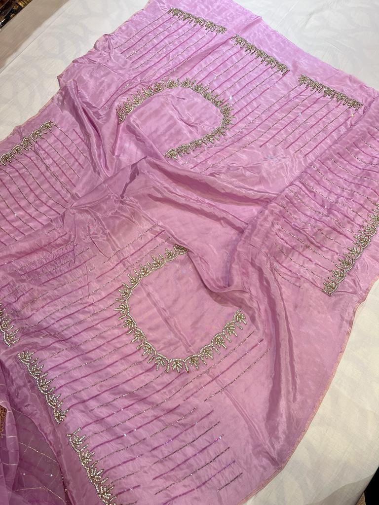 Aisle zarkan saree - Saffronfashionindia