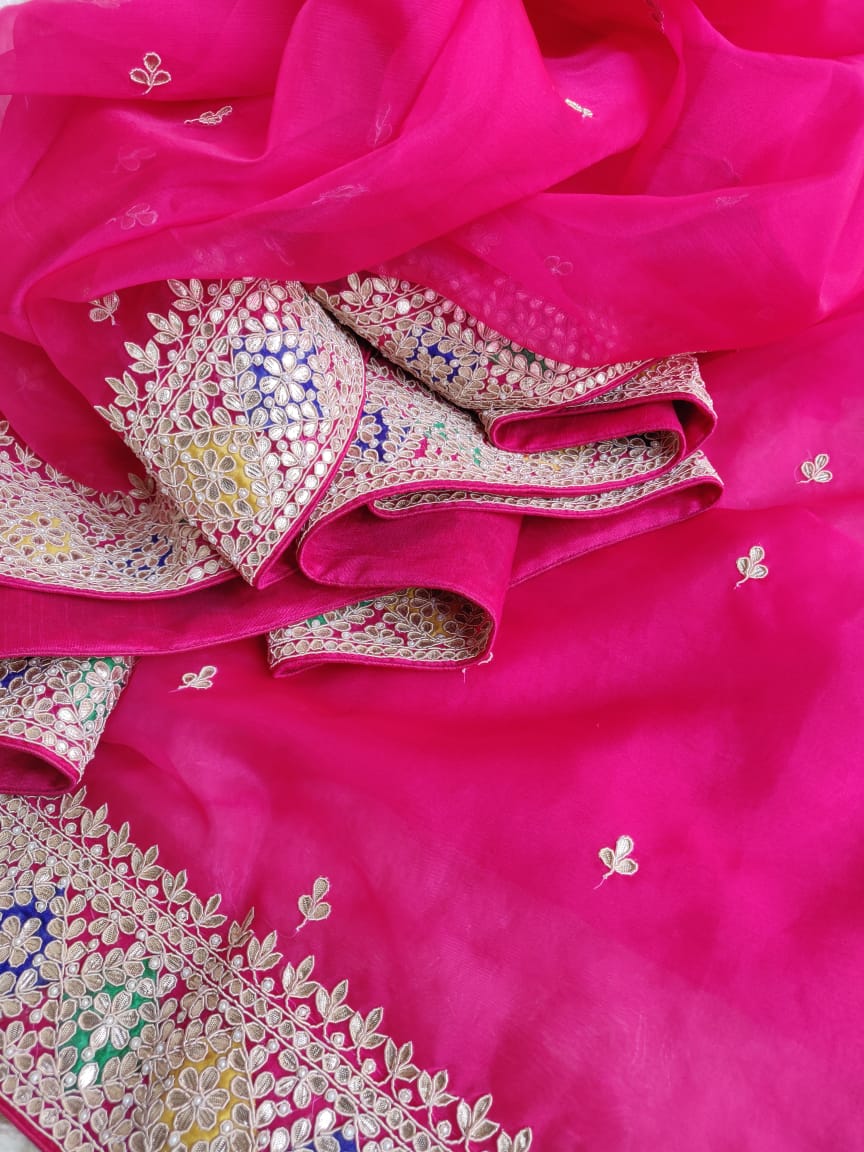 Rani gottapatti saree - Saffronfashionindia