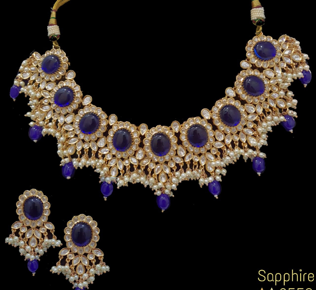 Navsha necklace set - Saffronfashionindia
