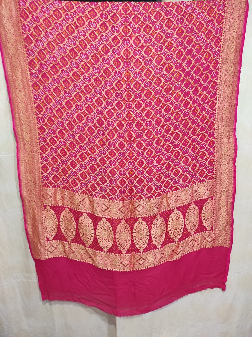 Sushina bandhani dupatta - Saffronfashionindia