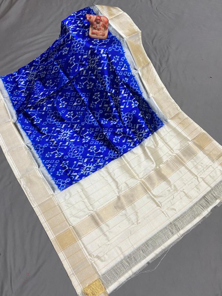 Tunisia ikkat dupatta - Saffronfashionindia