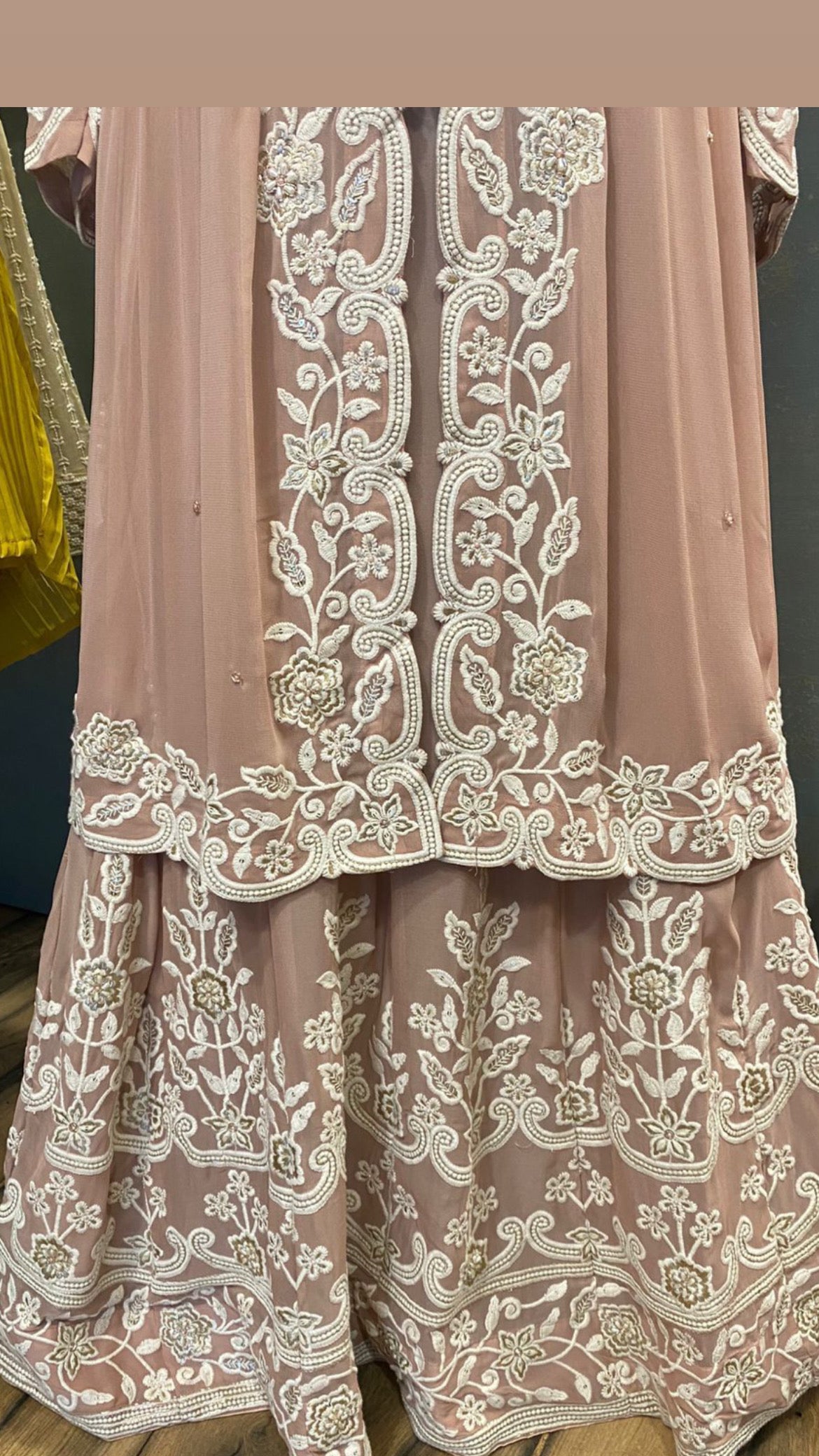 Reception long celebrity gown - Saffronfashionindia