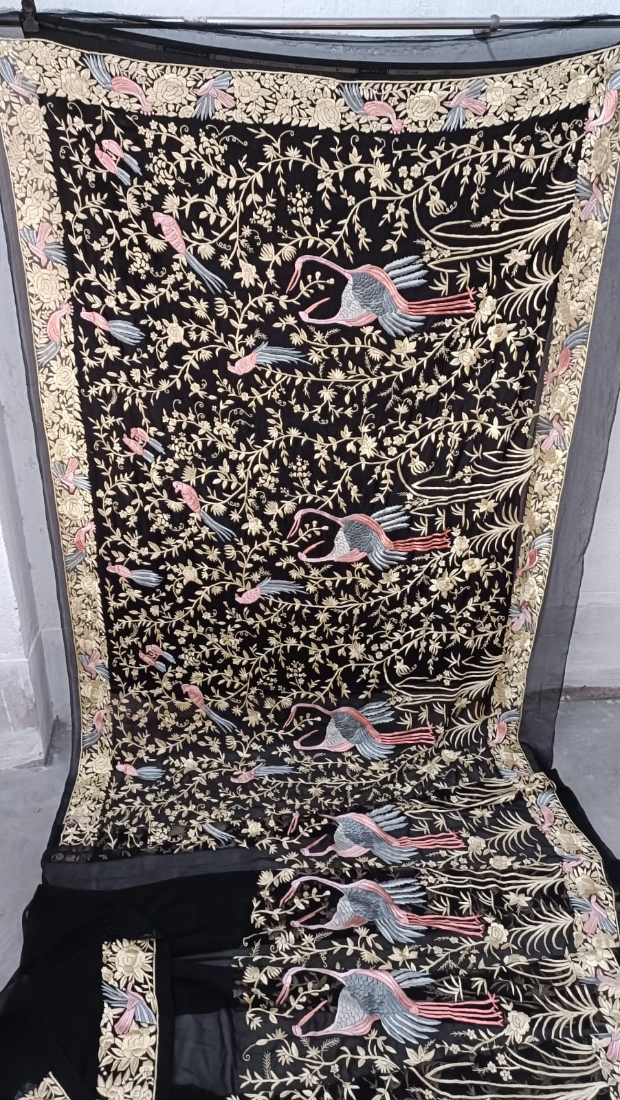 Vania authentic Parsi saree Handmade Parsi gara saree blouse - Saffronfashionindia